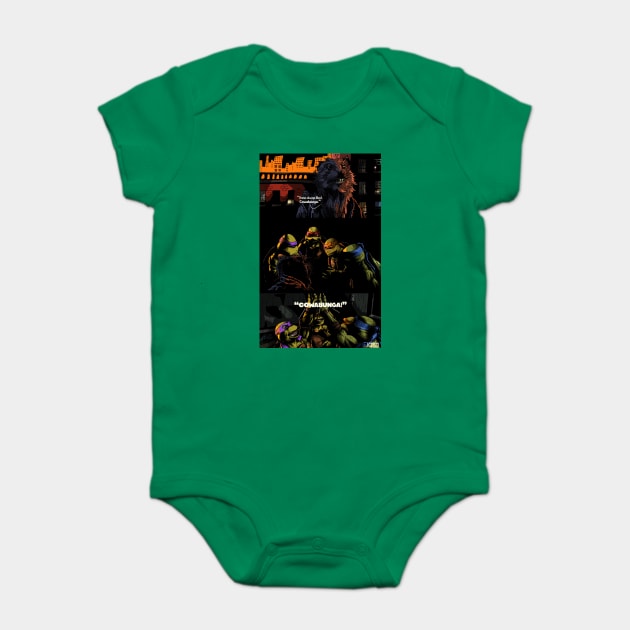 TMNT "Cowabunga" illustration (digital) Baby Bodysuit by StagArtStudios